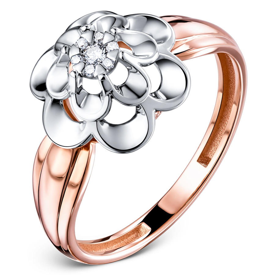Кольцо, золото, бриллиант, 028-11000m